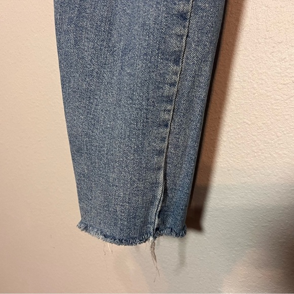 Free People Girlfriend Straight Leg Jeans Ankle Cropped Women's Size 30L 30 Long - Picture 7 of 14